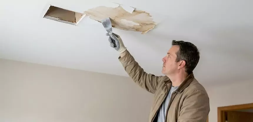 Dry Ceiling After Water Leak in Social Circle
