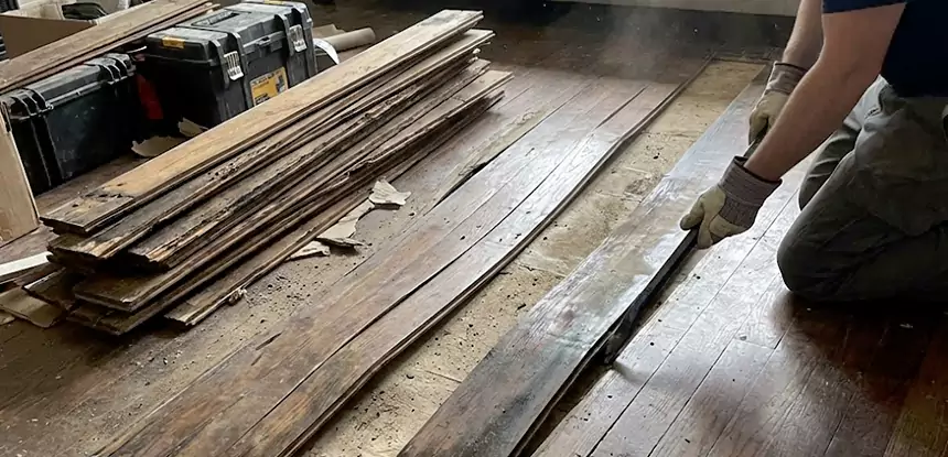 Wood Veneer Water Damage Repair Social Circle