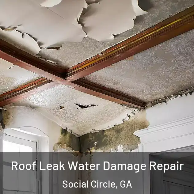  Roof Leak Water Damage Repair Social Circle, GA